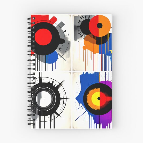 Item preview, concentric spin colorful geometric abstract design designed and sold by SmashingDeals.