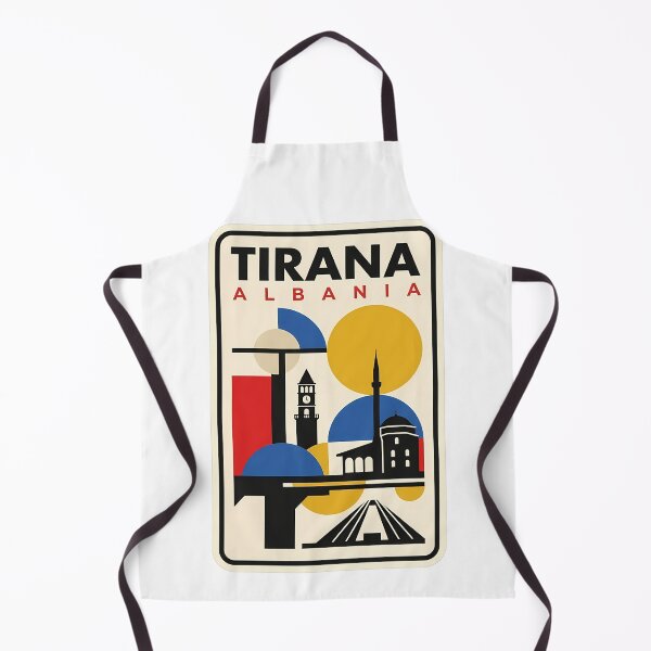 Item preview, Tirana Albania Abstract Geometric City Skyline Travel designed and sold by k3rstman1.