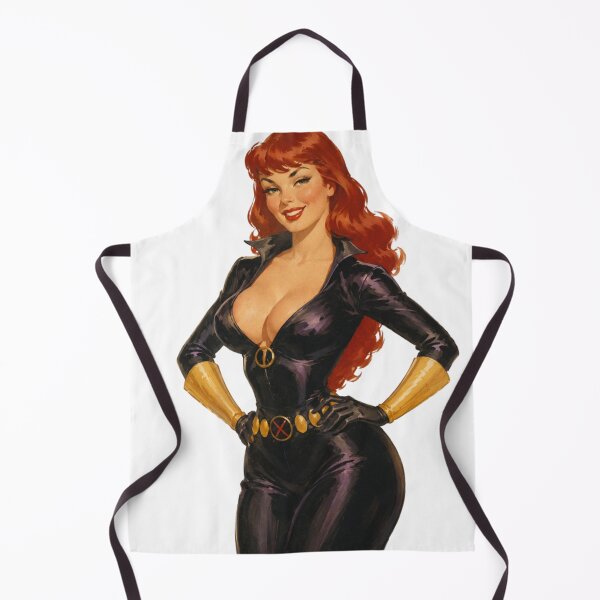 Item preview, Redhead Superhero Pinup – Retro Comic Inspired Vintage Art designed and sold by Cosplayvintage.