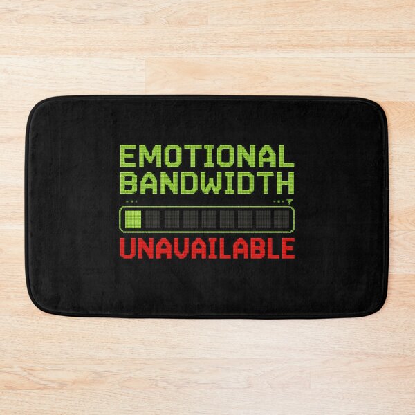 Artikelvorschau, Emotionale Bandbreite nicht verfügbar – Retro-Computerhumor entworfen und verkauft von Mad Factory Designs.