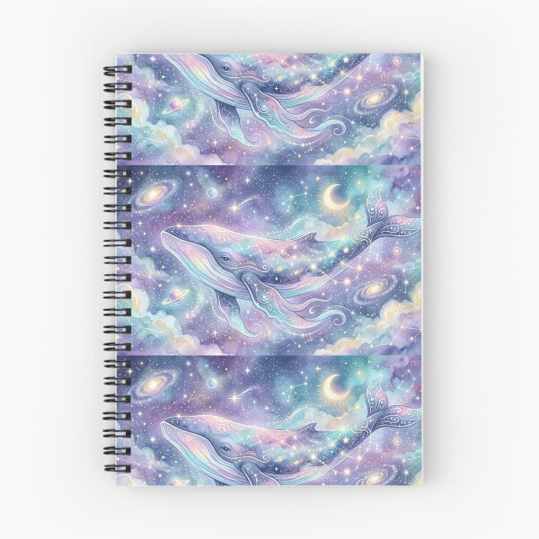Item preview, Dreamy Cosmic Whale - Whimsical Watercolor Space Art designed and sold by MemoMetaverse.
