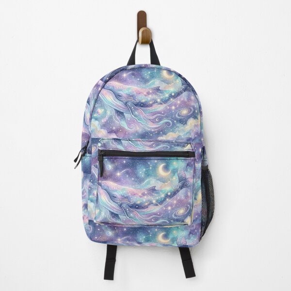 Item preview, Dreamy Cosmic Whale - Whimsical Watercolor Space Art designed and sold by MemoMetaverse.