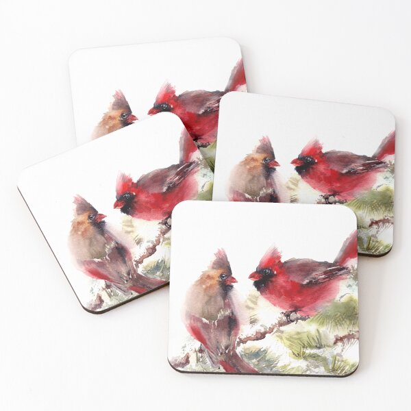 Item preview, Vibrant Cardinals on a Pine Branch designed and sold by CanotStop.