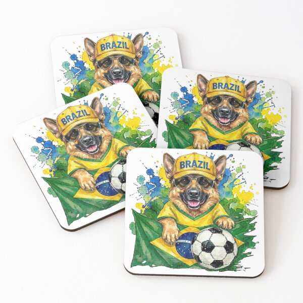 Item preview, German Shepherd World Cup Brazil Suppawter designed and sold by The Suppawters.