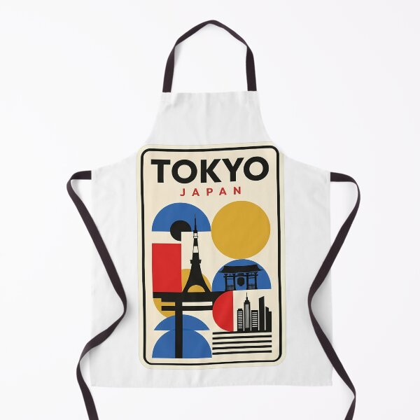 Item preview, Vintage Tokyo Japan Geometric Cityscape Travel Scene designed and sold by k3rstman1.