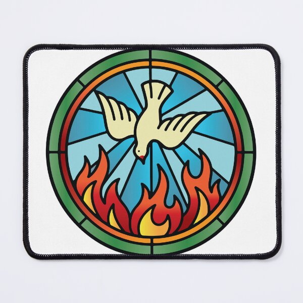 Item preview, Holy Spirit stained glass church window designed and sold by Shaun Joseph.
