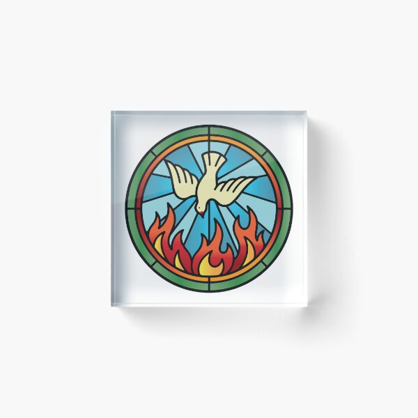 Item preview, Holy Spirit stained glass church window designed and sold by Shaun Joseph.