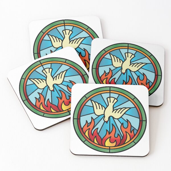Item preview, Holy Spirit stained glass church window designed and sold by Shaun Joseph.
