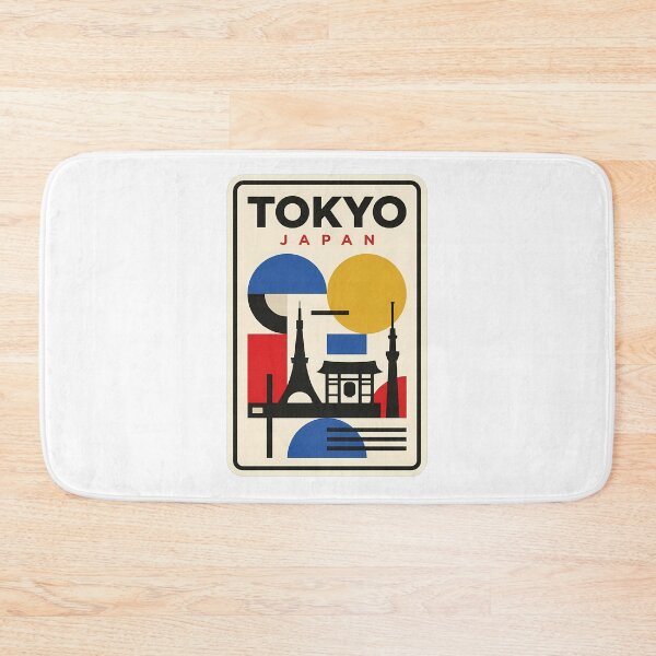 Item preview, Retro Tokyo Japan Minimalist Geometric Travel Poster designed and sold by k3rstman1.
