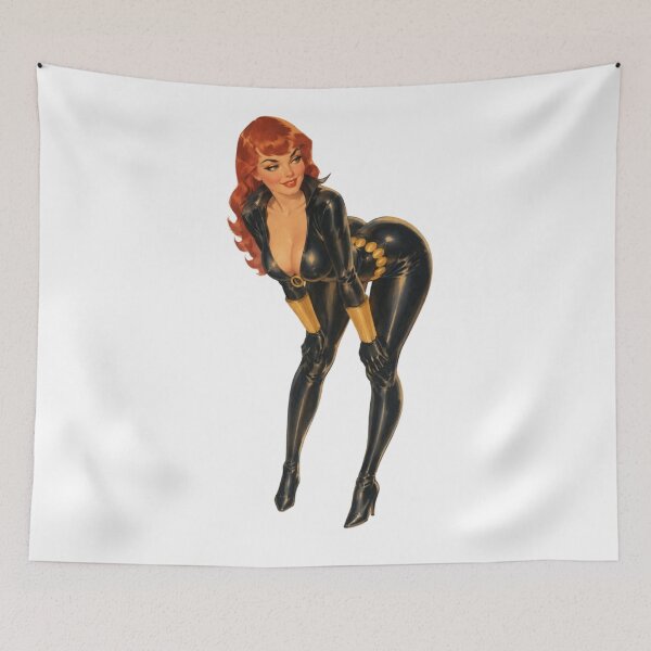 Item preview, Copy of Redhead Superhero Pinup – Retro Comic Inspired Vintage Art designed and sold by Cosplayvintage.