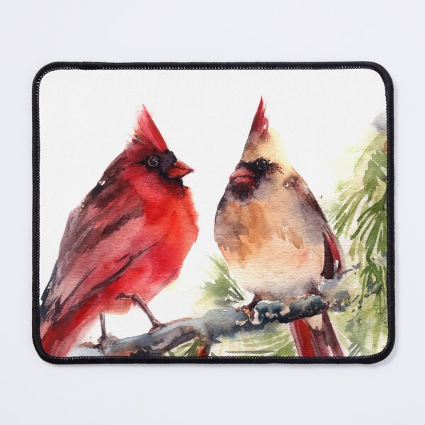 Item preview, Cardinals Perched on Pine Branch designed and sold by CanotStop.
