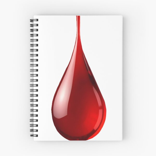 Item preview, Single Dripping Blood Drop – Realistic Red Liquid Illustration designed and sold by EmeraldeaArt.