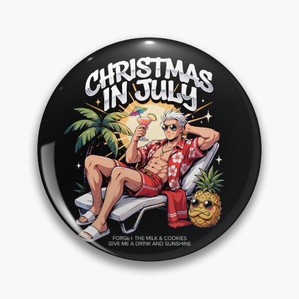 Item preview, Christmas In July – Funny Santa Beach Shirt Cute Summer Holiday Gift Forget Milk and Cookies V1  designed and sold by DarylWelsh2024.
