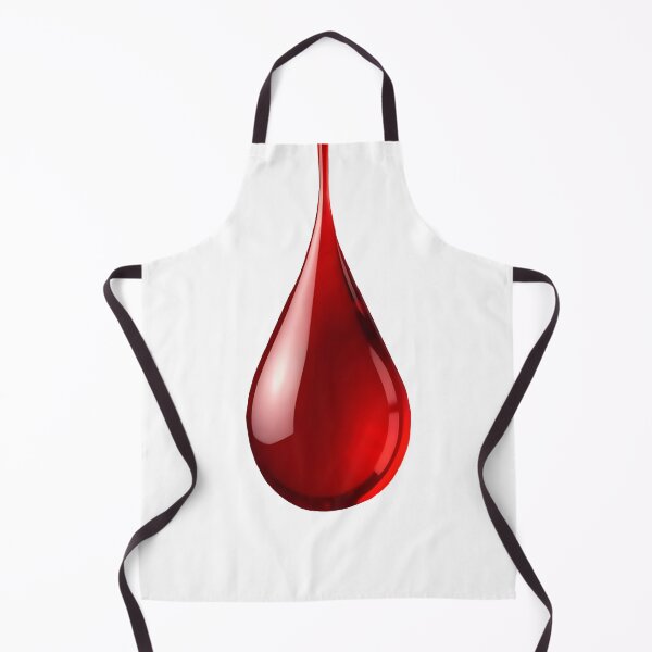 Item preview, Single Dripping Blood Drop – Realistic Red Liquid Illustration designed and sold by EmeraldeaArt.