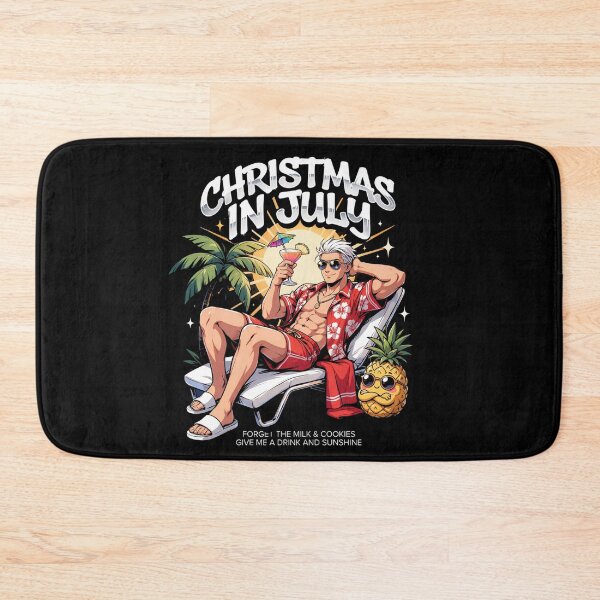 Item preview, Christmas In July – Funny Santa Beach Shirt Cute Summer Holiday Gift Forget Milk and Cookies V1  designed and sold by DarylWelsh2024.