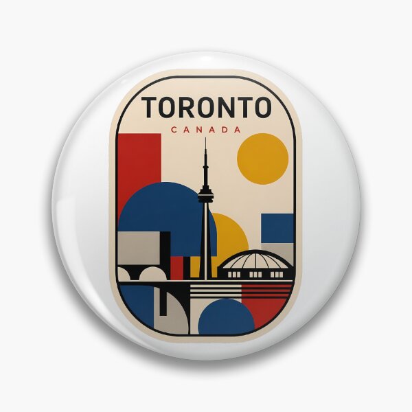 Item preview, Retro Toronto Canada Skyline Geometric Cityscape designed and sold by k3rstman1.