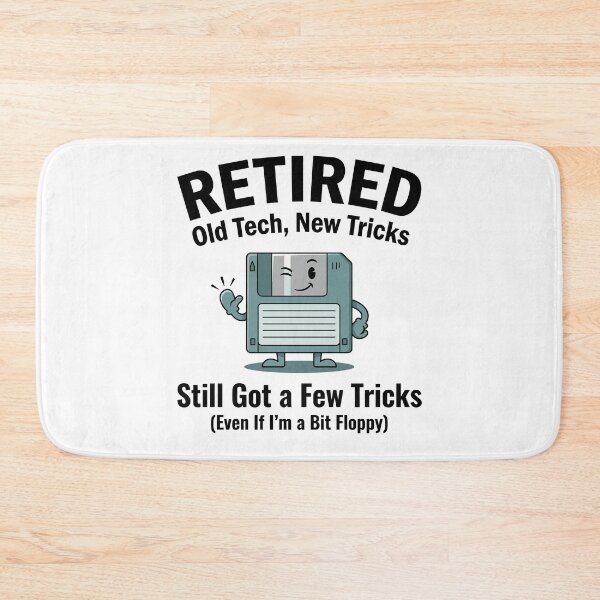 Item preview, Retired Old Tech New Tricks – Funny Floppy Disk Retro Tech designed and sold by JPees.