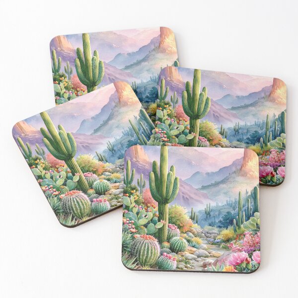 Item preview, Saguaro Cactus Watercolor | Southwestern Desert Landscape designed and sold by MargaretWiktor.