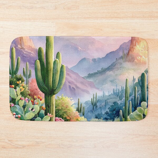 Item preview, Saguaro Cactus Watercolor | Southwestern Desert Landscape designed and sold by MargaretWiktor.