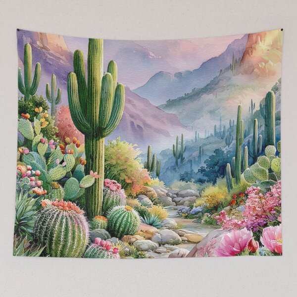 Item preview, Saguaro Cactus Watercolor | Southwestern Desert Landscape designed and sold by MargaretWiktor.