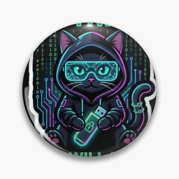 Item preview, Go Away Or I Will Hack Your Wi-Fi Funny Cat Hacker. designed and sold by  BreedCraft Studio.