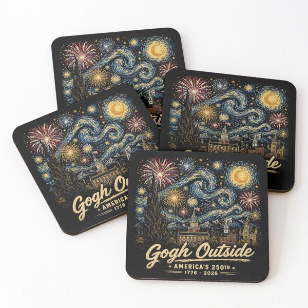 Item preview, Gogh Outside America's 250th 1776 2026 Starry Night USA designed and sold by rusiaa.