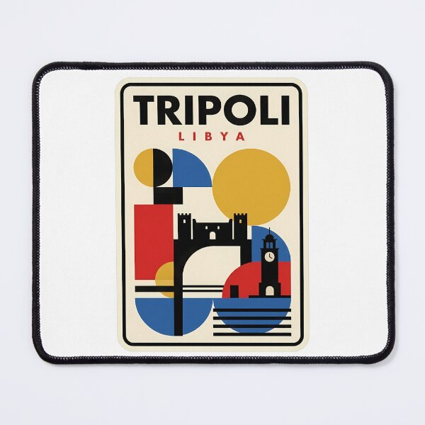 Item preview, Tripoli Libya Retro Geometric Travel Poster designed and sold by k3rstman1.