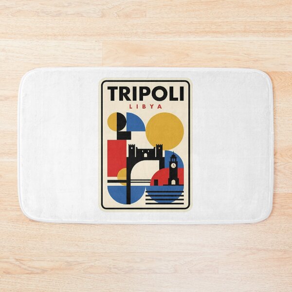 Item preview, Tripoli Libya Retro Geometric Travel Poster designed and sold by k3rstman1.