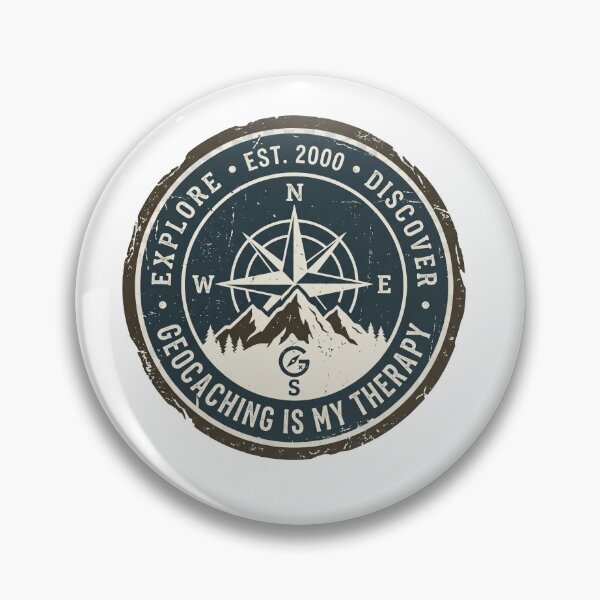 Item preview, Geocaching Is My Therapy Vintage Compass Adventure Design designed and sold by Pixel-||Nest.