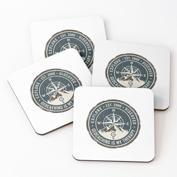 Item preview, Geocaching Is My Therapy Vintage Compass Adventure Design designed and sold by Pixel-||Nest.