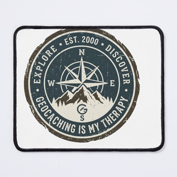 Item preview, Geocaching Is My Therapy Vintage Compass Adventure Design designed and sold by Pixel-||Nest.