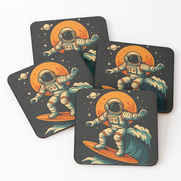 Item preview, Surf  Astronaut Planets Space Surfer designed and sold by Genius Geek.