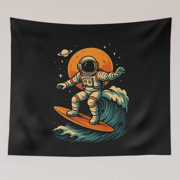 Item preview, Surf  Astronaut Planets Space Surfer designed and sold by Genius Geek.