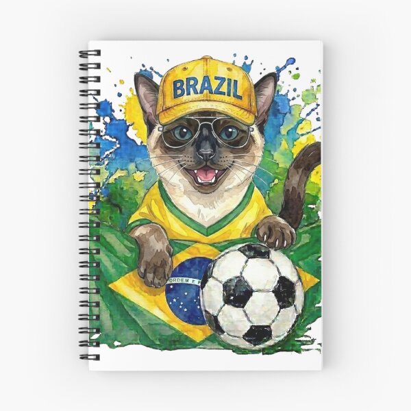 Item preview, Siamese cat World Cup Brazil Suppawter designed and sold by The Suppawters.