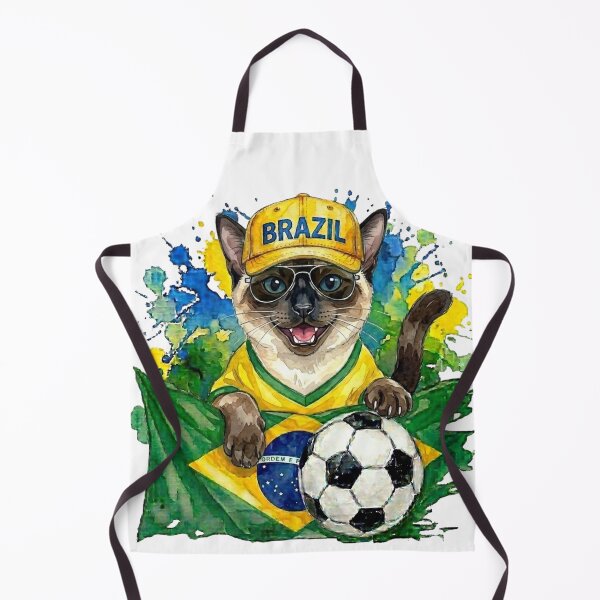 Item preview, Siamese cat World Cup Brazil Suppawter designed and sold by The Suppawters.