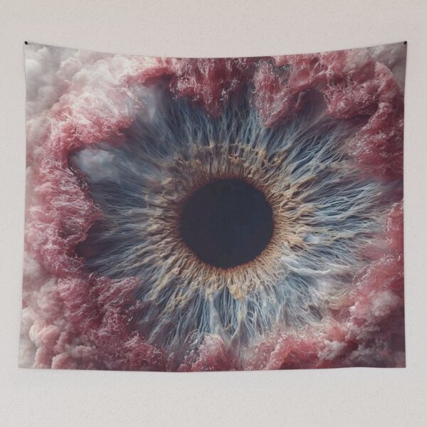 Item preview, Cosmic Eye Nebula Surreal Human Iris Macro Space Abstract Explosion designed and sold by LYAN-STORE.