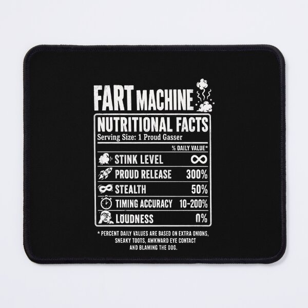 Item preview, Fart Machine Nutritional Facts Funny Gasser Humor Gag Gift designed and sold by RetroMini2026.