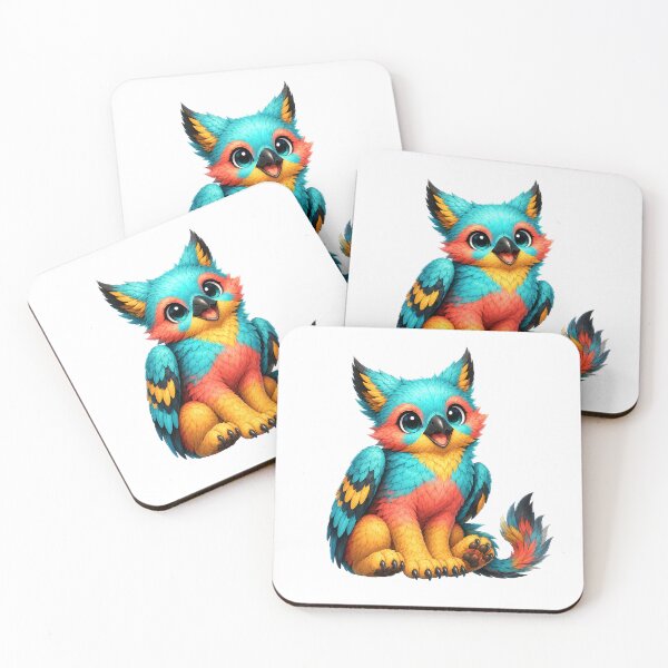Item preview, Colorful Fantasy Baby griffin Creature designed and sold by Hatchling Hollow.