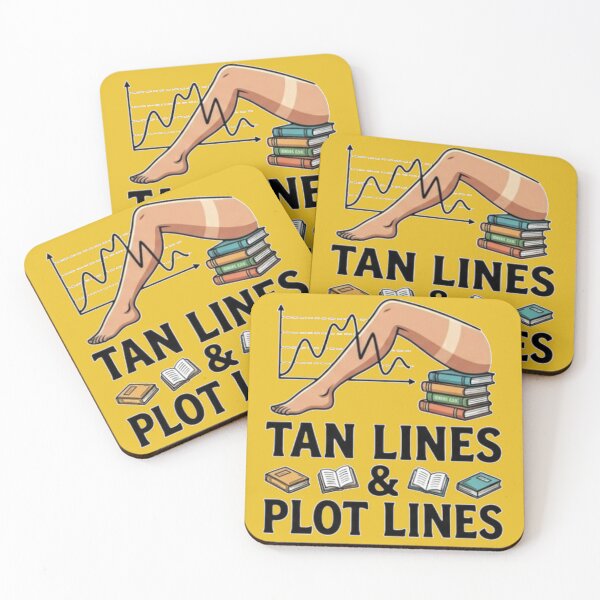 Item preview, Tan Lines & Plot Lines | Funny Beach Reading Book Lover Summer Design designed and sold by thoughtswear.