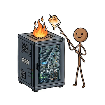Artwork thumbnail, Tech Server Fire by YNAMREG