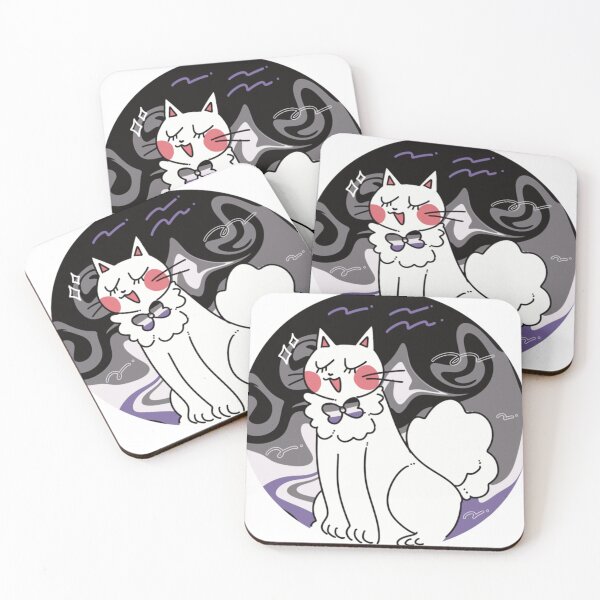 Item preview, kitty asexual pride designed and sold by crookdarell.
