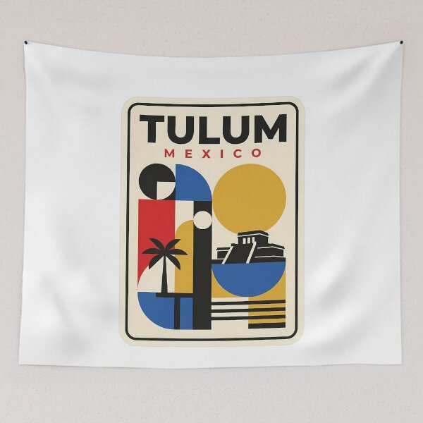 Item preview, Abstract Tulum Mexico Geometric Travel Souvenir designed and sold by k3rstman1.