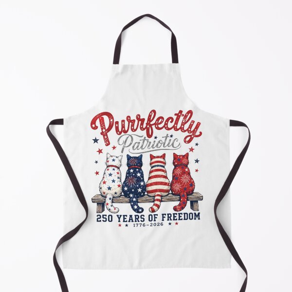 Item preview, 4th of July Cat Lovers Purrfectly Patriotic 250 Years 250th designed and sold by rusiaa.