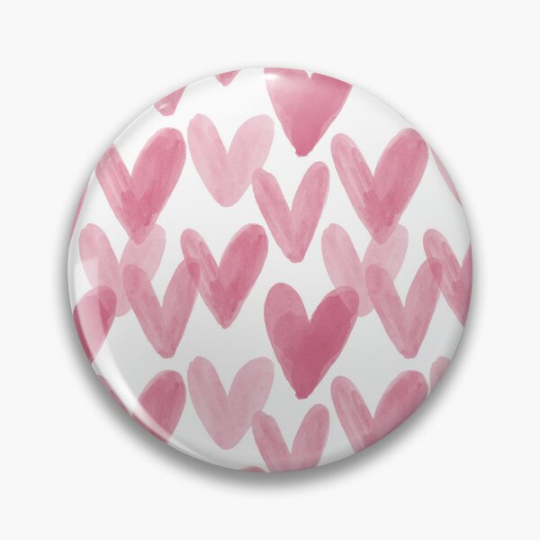 Item preview, Pink Watercolor Hearts Pattern designed and sold by Zaya_art.