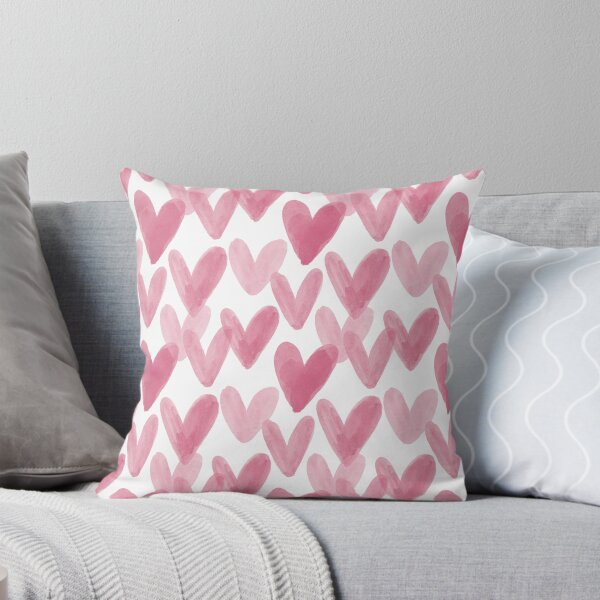 Item preview, Pink Watercolor Hearts Pattern designed and sold by Zaya_art.