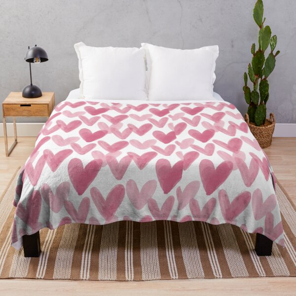 Item preview, Pink Watercolor Hearts Pattern designed and sold by Zaya_art.