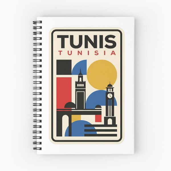 Item preview, Vintage Tunis Tunisia Skyline Geometric Travel Theme designed and sold by k3rstman1.