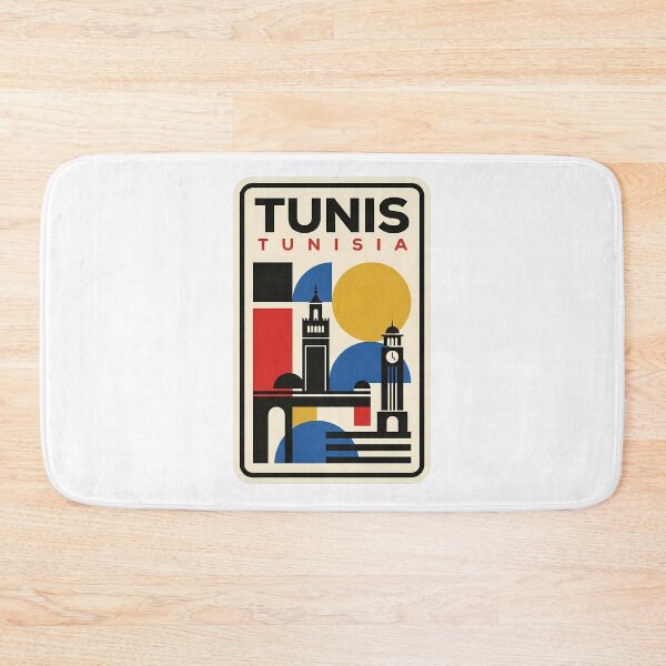 Item preview, Vintage Tunis Tunisia Skyline Geometric Travel Theme designed and sold by k3rstman1.