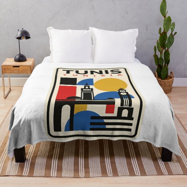 Item preview, Vintage Tunis Tunisia Skyline Geometric Travel Theme designed and sold by k3rstman1.