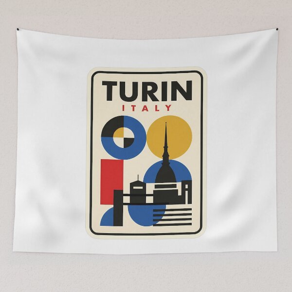 Aperçu de l'œuvre Turin, Italie, Mole géométrique abstraite, horizon d'Antonelliana créée et vendue par k3rstman1.